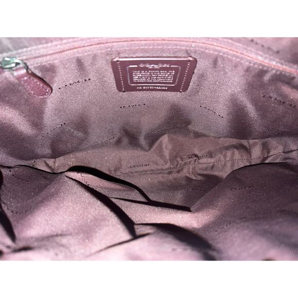 Prairie Satchel With Cross Stitch Floral Print Pebbled white leather with floral - Picture 11 of 12